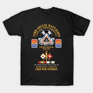 43rd Signal Bn, 160th Signal Brigade, Heidelberg, Germany w COLD SVC X 300 T-Shirt